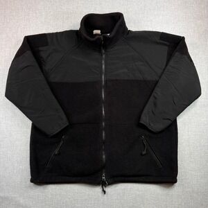 VTG 90s Peckham DSCP Polartec Fleece Jacket Men XL Black Military Tactical GORP